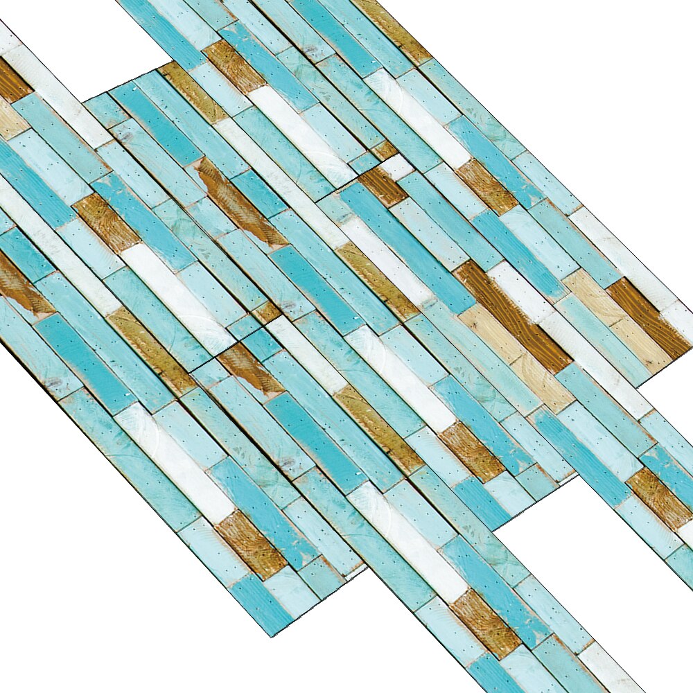 7Sheets/Set Houten Vloer Sticker Waterdichte Zelfklevende Floor Decoratieve Tegel Sticker Woonkamer Slaapkamer Huis Decoratie: EWF051