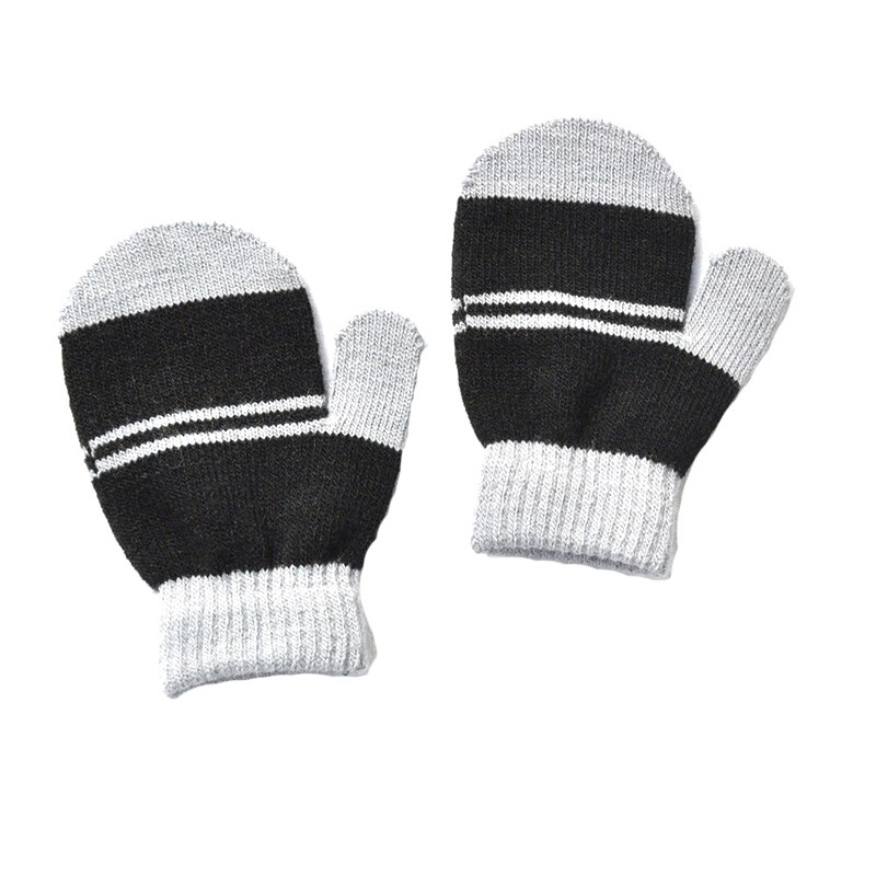 Winter Warm Gloves for Children Aged 1-4 5colors Thickened Kids Warm Gloves Baby Mittens for Boys Girls Knitted gloves: 1