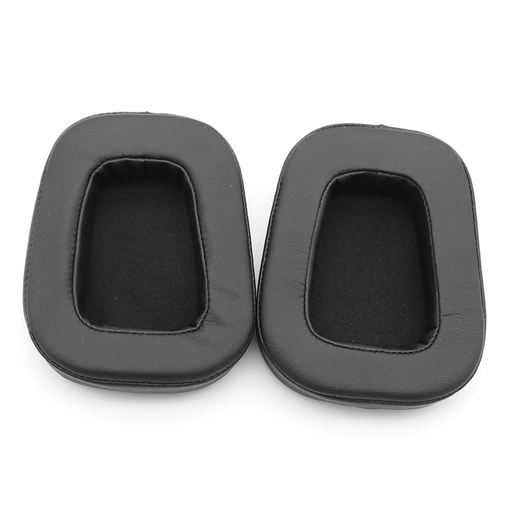 1 Paar Ohrpolster, Missen, Netzstoff/Protein-Leder, Ohrmuscheln, Abdeckung, Ersatzteile, Ersatz für Logitech G633 G933 Kopfhörer: Weiß