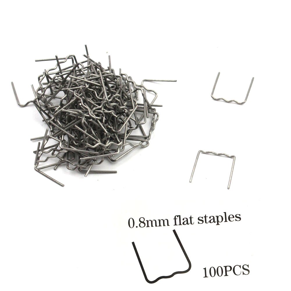 100Pcs Nietjes Bumper Rvs Metalen Lasser Accessoires Carrosserie Reparaties Pre Cut Wave Nietjes Bumper Plastic Nietmachine