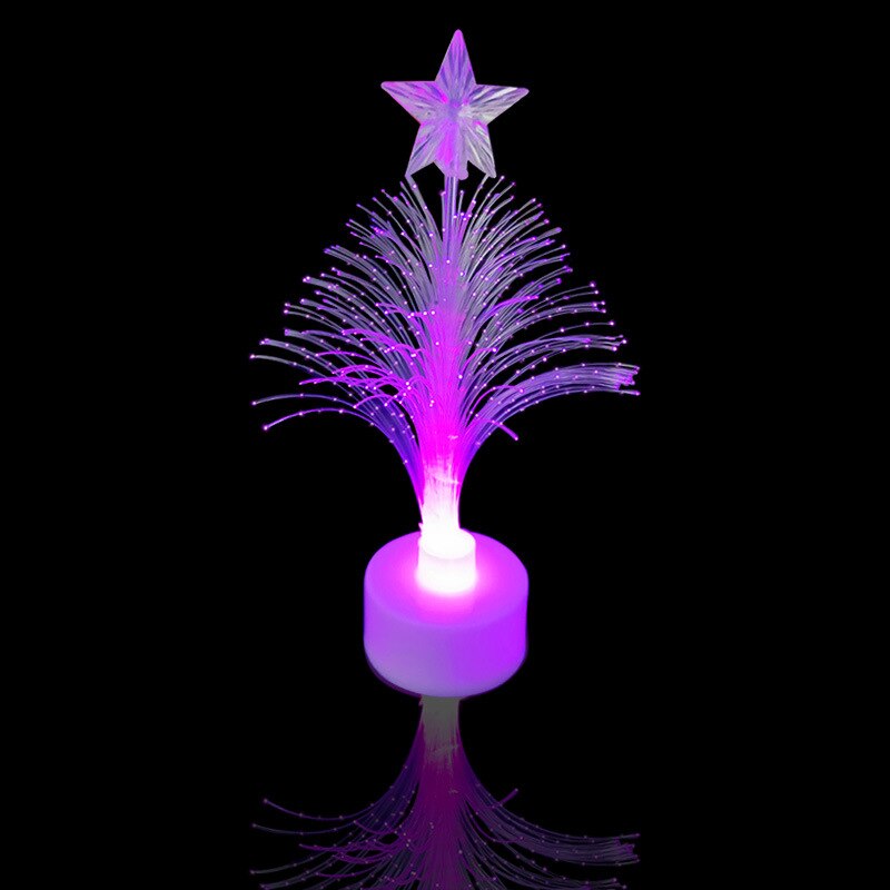 2Stck Neue Bunte Weihnachten Baum Weihnachten Spielzeug LED-Blitz Optische Faser Baum LED Spielzeug für freundlicher Haben eine gute