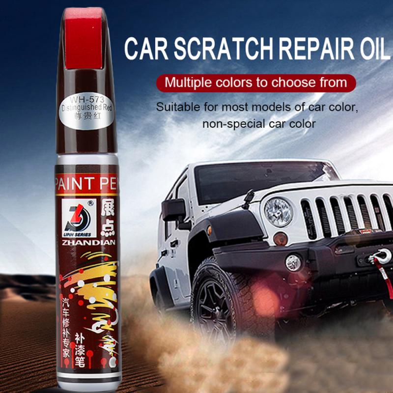 8 couleurs voiture Auto manteau Scratch clair réparation peinture stylo retoucher imperméable à l'eau dissolvant applicateur outil pratique