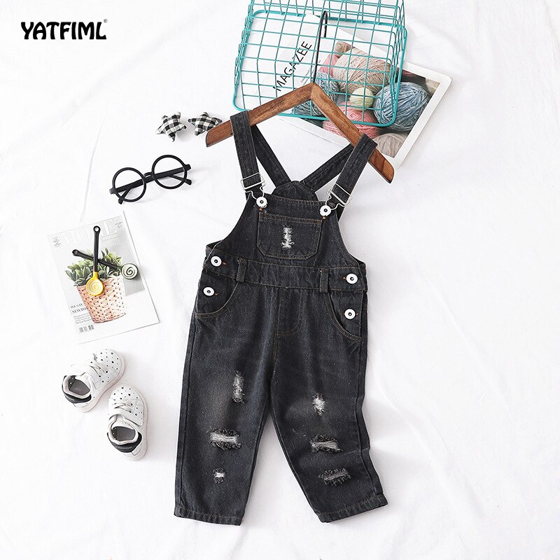 YATFIML Herfst Jongens Denim Broek Baby Denim Overalls Jumpsuits Voor Peuter Zuigeling Kinderen Bib Broek Kinderen Kleding Longs Jeans