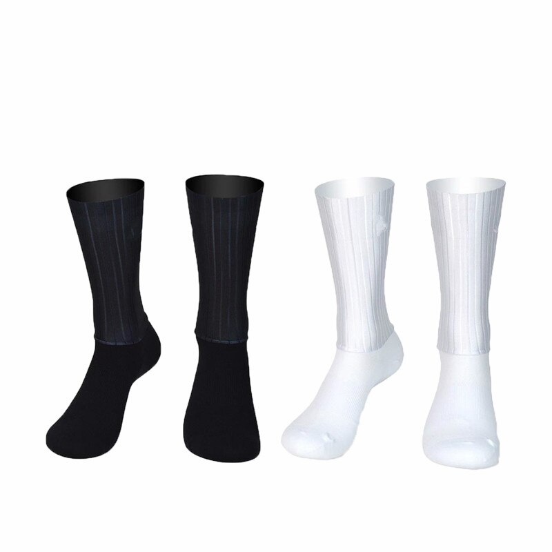 Calze da ciclismo senza cuciture antiscivolo stampaggio integrale calze da bici ad alta tecnologia calze da corsa per bicicletta da corsa all'aperto