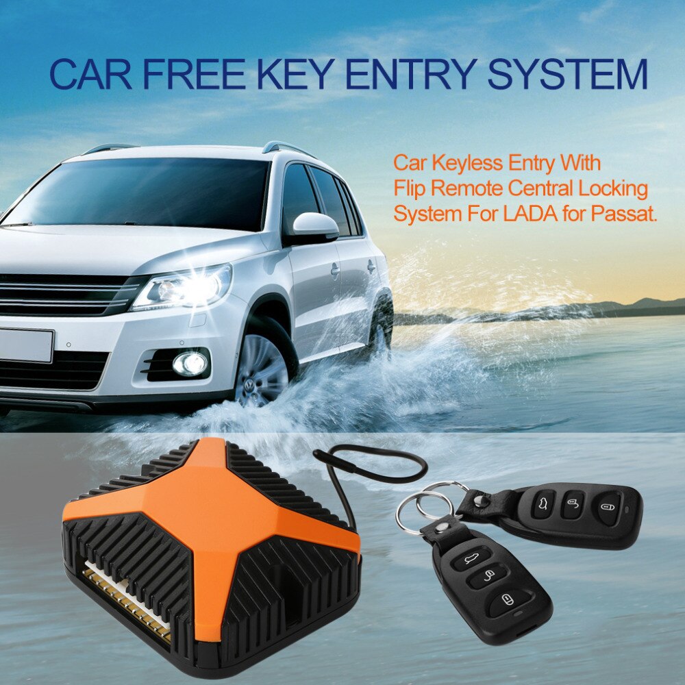 2022 Car Auto Keyless Entry With Flip Key Remote Central Locking System Rise Window Automaticly Lock For LADA for Pas