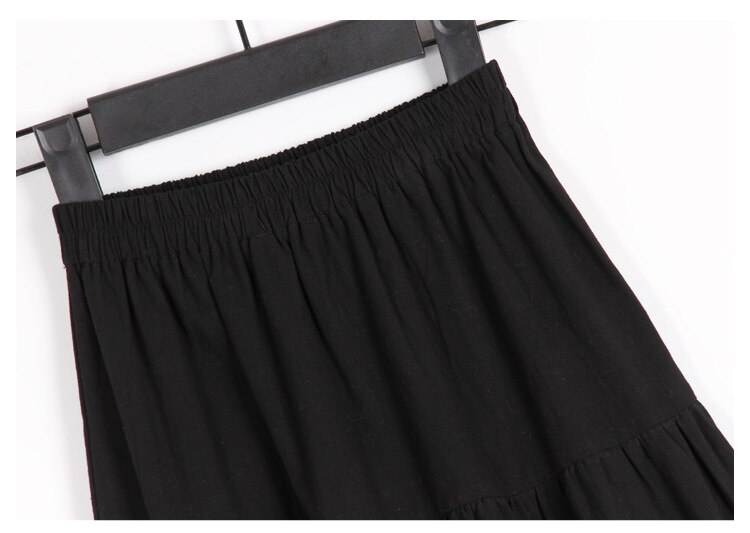 Faldas plisadas negras para chicas adolescentes, estilo Simple japonés, , trajes informales para niñas de 8, 10, 12, 13 y 14 años