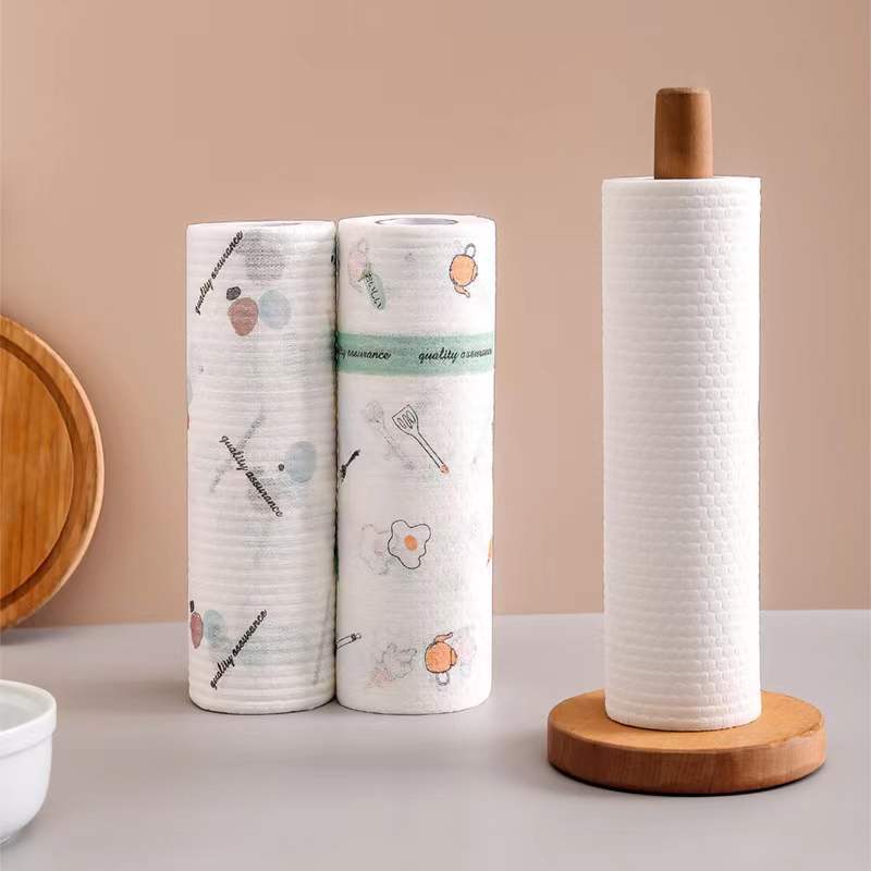 Doekjes Niet-geweven Stof Lui Rags Cartoon Afdrukken Wegwerp Schotel Papieren Handdoek Doek Voor Keuken Schuursponsje