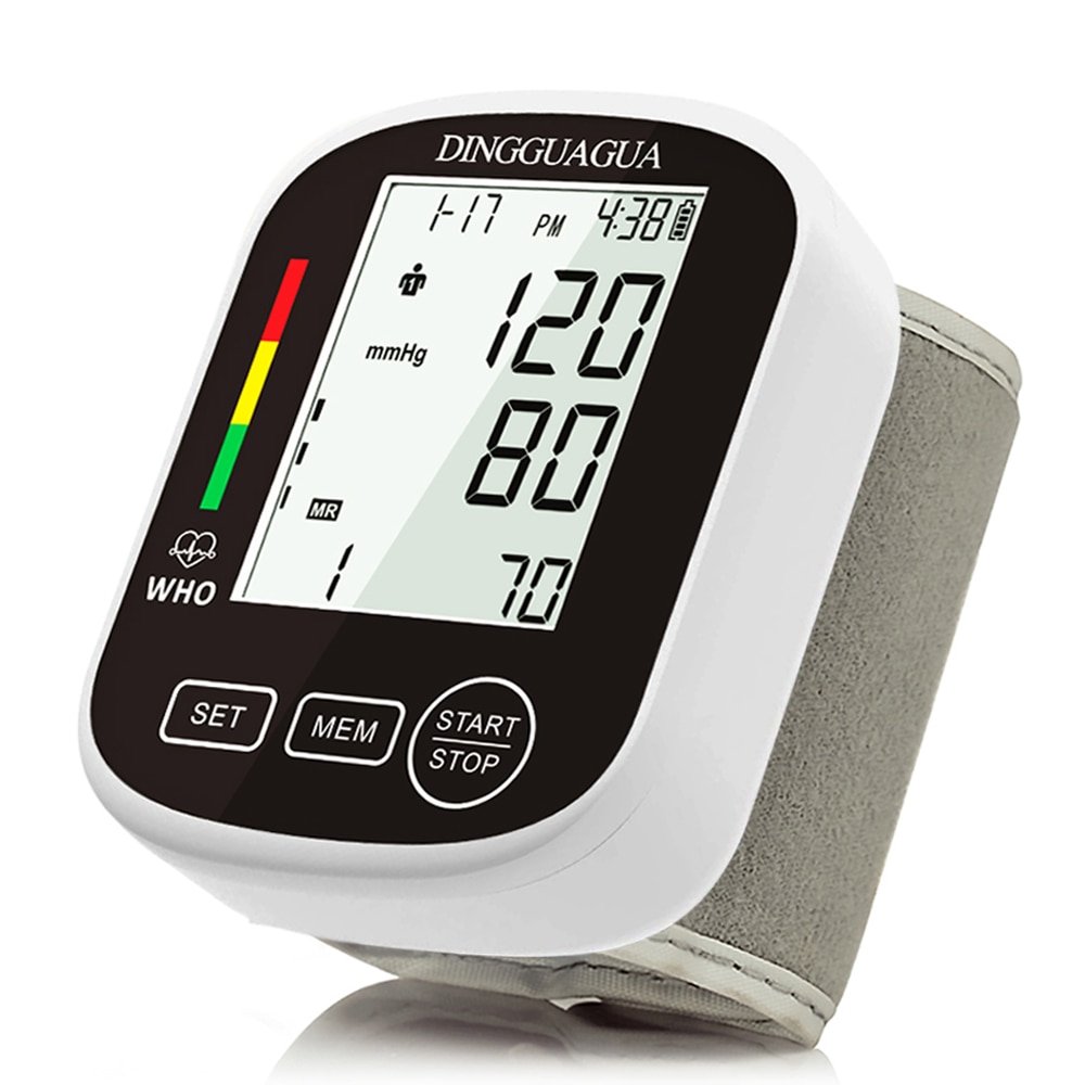 Pols Bloeddrukmeter Elektronische Bp Monitor Onregelmatige Hartslag Detectie Bloed Presure Meter Lcd Displ Bloeddrukmeter