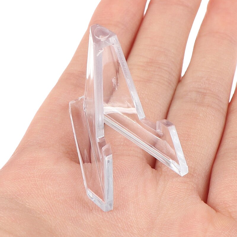 1Pc Acryl Sammlerstücke Münzen Staffelei Medaille Abzeichen Halfter Karte Anzeige Zeigen Ständer Schmuck Ständer Halfter Sammeln Münze HotSale