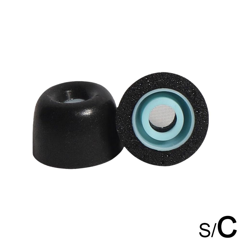 1Pair Replacement Memory Foam Ear Tips For Sony WF-1000XM5 Eartips Earbuds Tips Earplugs Noise Reduction S/M/L Size S2E4: L / black