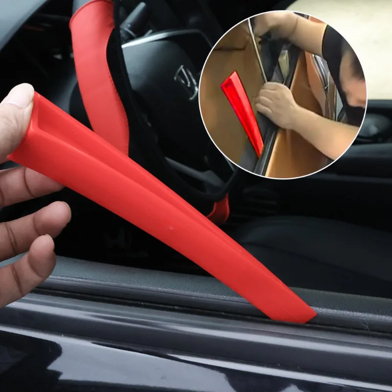 Auto Fenster Dent Reparatur Kunststoff Rot Auto Universal Brecheisen Vergrößerer Tür Aussparung Körper Fenster Tür Keil Entfernen Reparatur Hand Werkzeuge