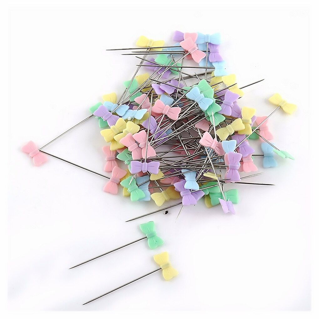 100/250Pcs Stainless Steel Dressmaking Pins Embroidery Patchwork Pins Accessories Tools Sewing Marker Needle DIY Sewing Tool