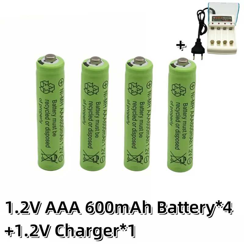 Nowy akumulator AAA 1,2 V 600 mAh Ni-MH akumulator lpega do pilota zabawkowego akumulatory AAA akumulator 1,2 V: Różowy