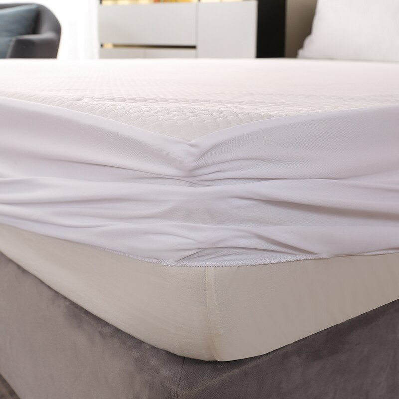 Bonenjoy Gewatteerde Gebreide Matrashoes Kingsize Witte Kleur Waterdichte Matrasbeschermer Single/Queen Size Bed Sheet160x200cm