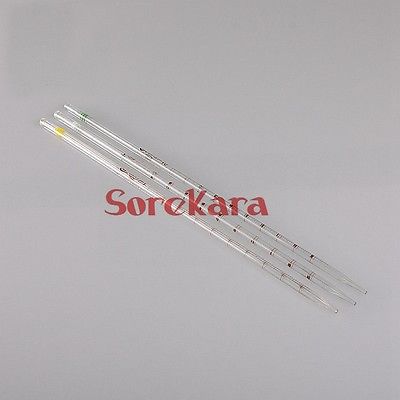 50ml glas burette målepipette med kodende gand ring gradueret dropper lab brug