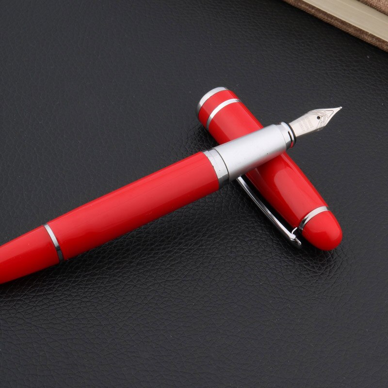 Chinesische rot Brunnen Stift Silber stück Glatte trimmen M Geschäft Büro schule liefert Schreiben