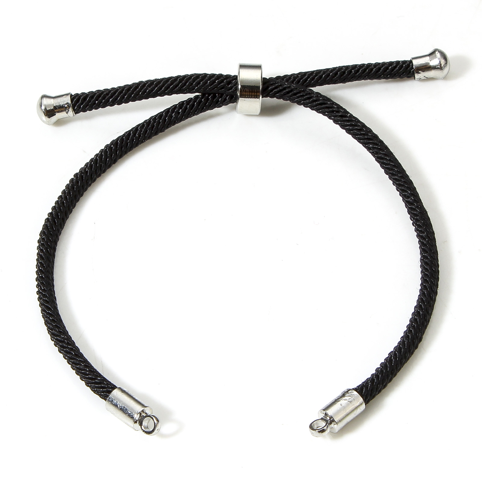 5 pezzi bracciali semilavorati in poliammide cursore regolabile/scivolo Bolo per accessori per la creazione di gioielli fatti a mano fai da te 21.5cm di lunghezza: VERMEIL