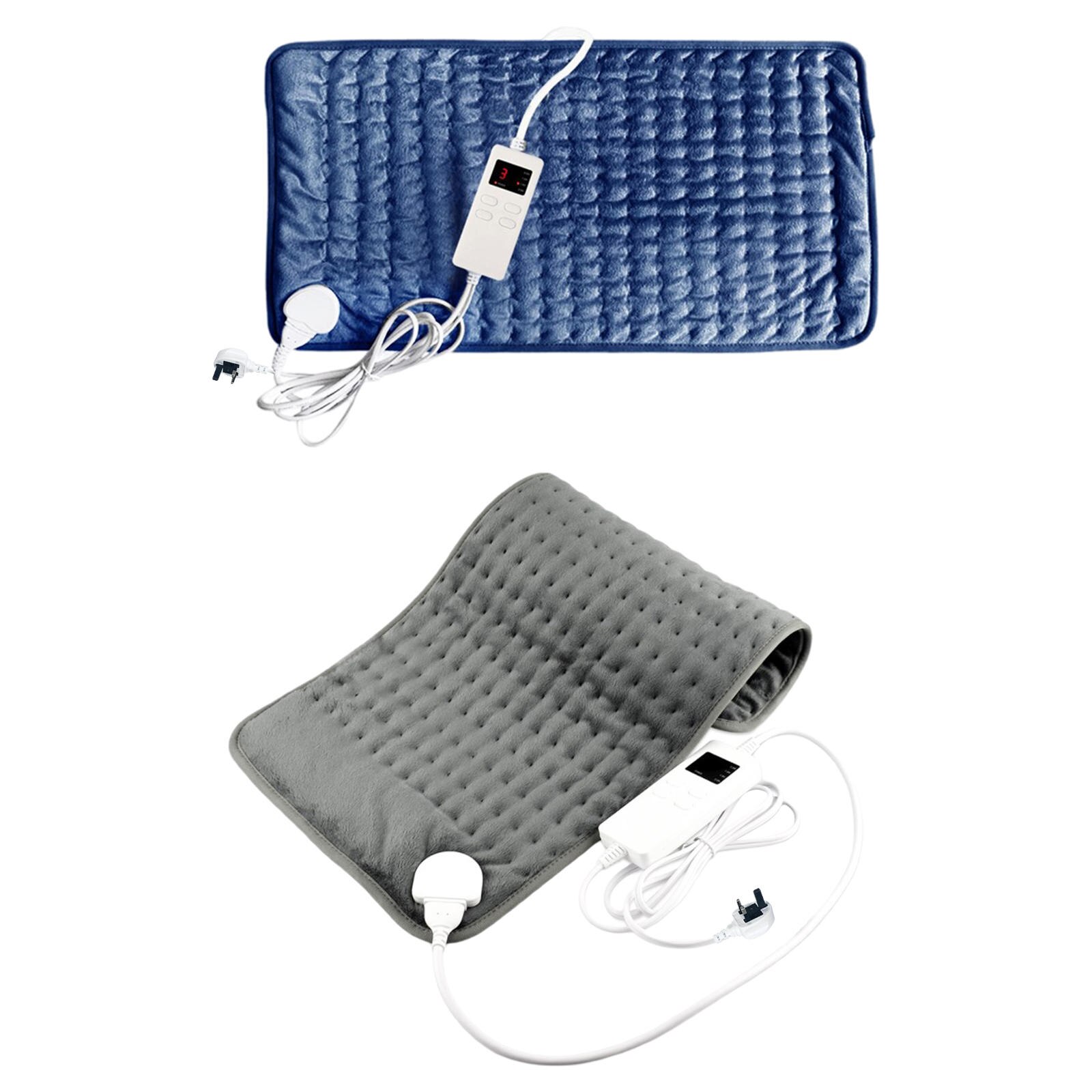 King Size Electric Heating Pad Auto Shut Off Pain Relief Fast Heating with 6 Heat Settings Thermal Wrap for Legs Cramps UK Plug