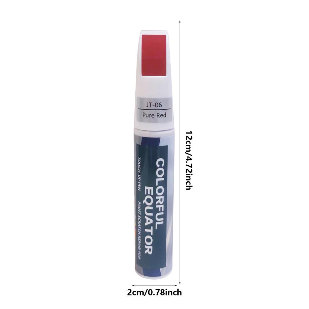 Car Paint Pen Waterproof Portable Auto Vehicle Paint Pen Fast Drying Marker Car Accessories White Black Blue Red Silver Grey: Red