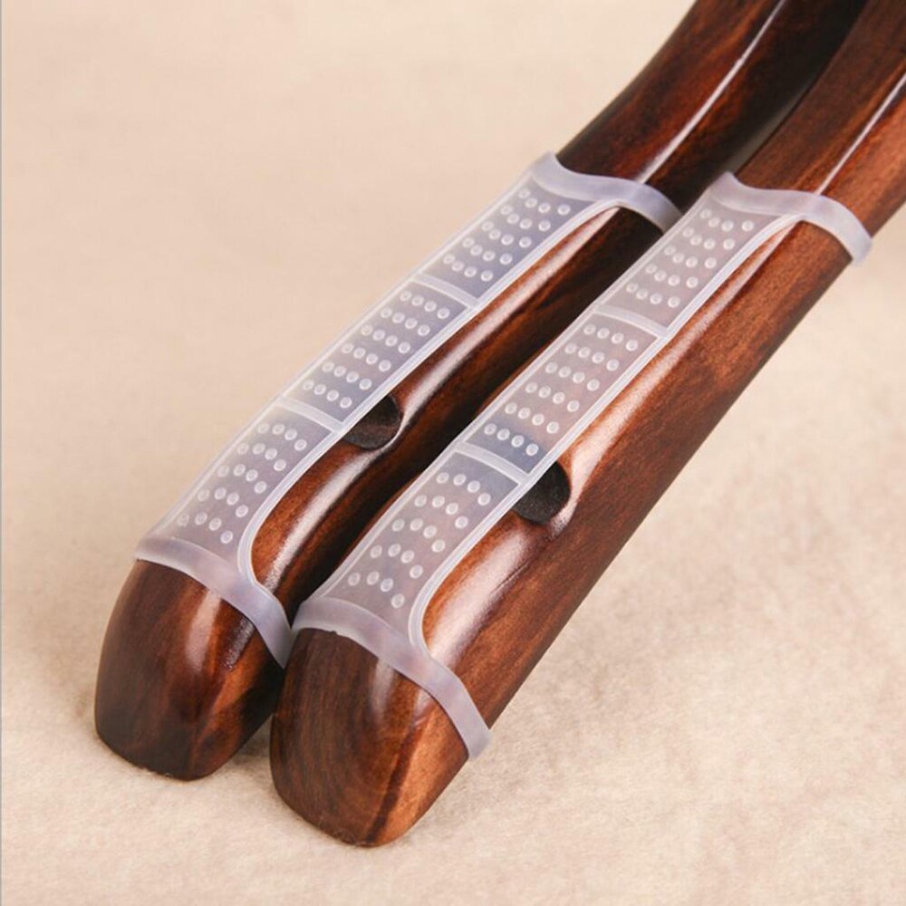 100pcs Silicone Clothes Hanger Grips Anti-Slip Clothes Hanger Non Slip Strip for Men Women Clothes Accessory