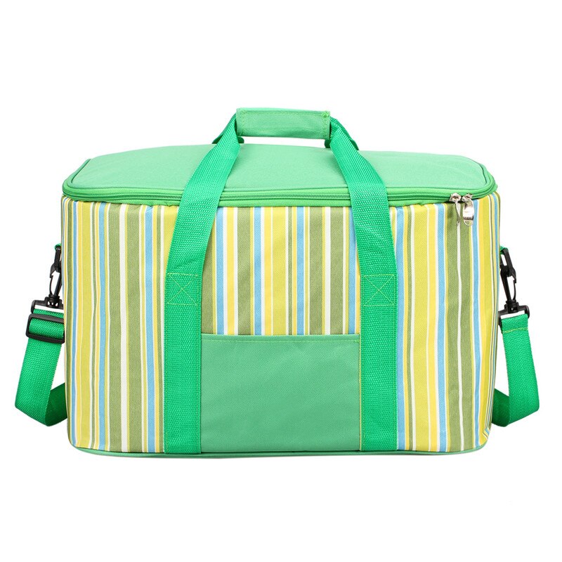 SANNE 34L Large Capacity Waterproof Lunch Bag for Food Famous Brand Thermal Cooler Insulated Portable Tote Picnic Lunch Bag: Green