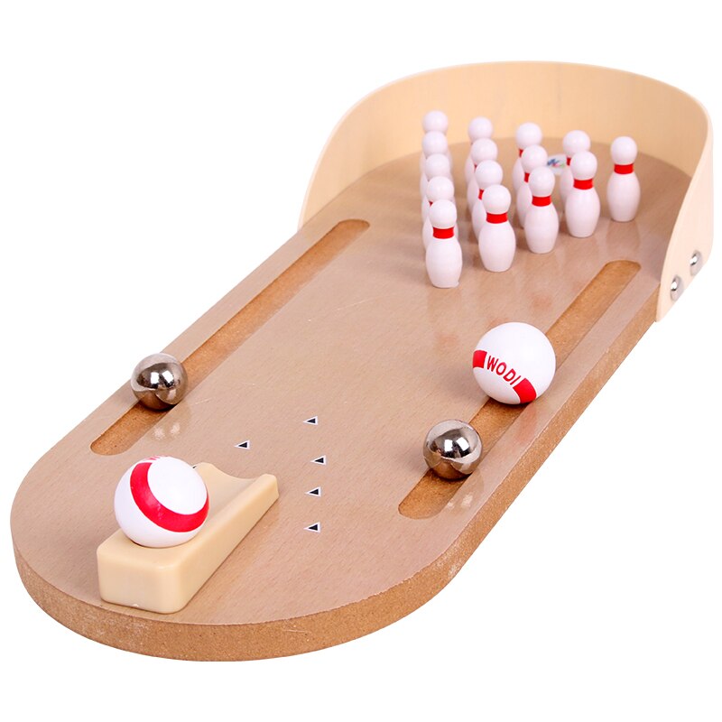 Home Sport Bowling Speelgoed Houten Kinderen Kleuterschool Indoor Kit Mini Tafelblad Jongen Grappige Ability Ontwikkelen Puzzel Speelgoed AA5BB