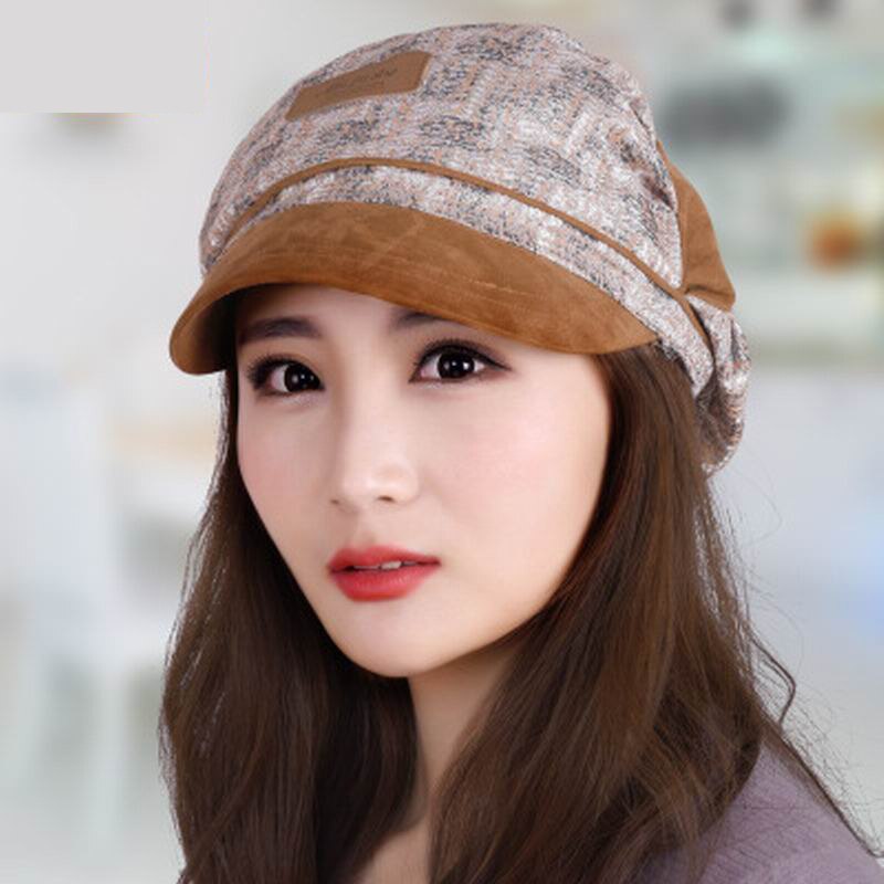 Gorro informal para mujer, boina para las cuatro estaciones, para mujer, otoño