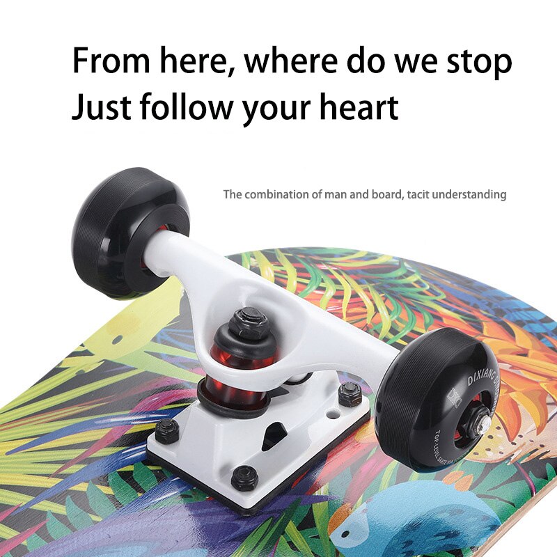 Double rocker skateboard Entry board Four wheel skate board Adult & kids non-slip wear-resisting ultra-quiet