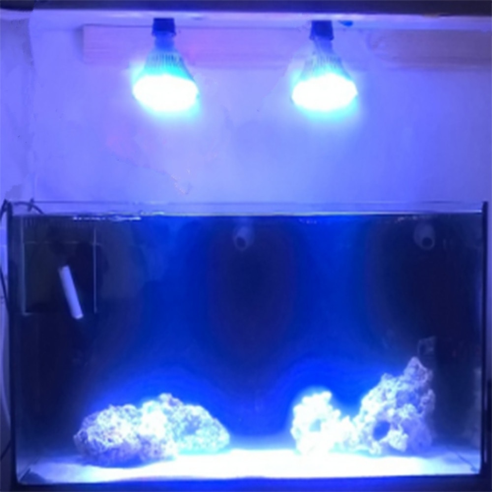 Pure Blue 450nm 54W E27 LED Aquarium Light PAR38 LED Plant Grow Veg for Fish Reef Coral Tanks