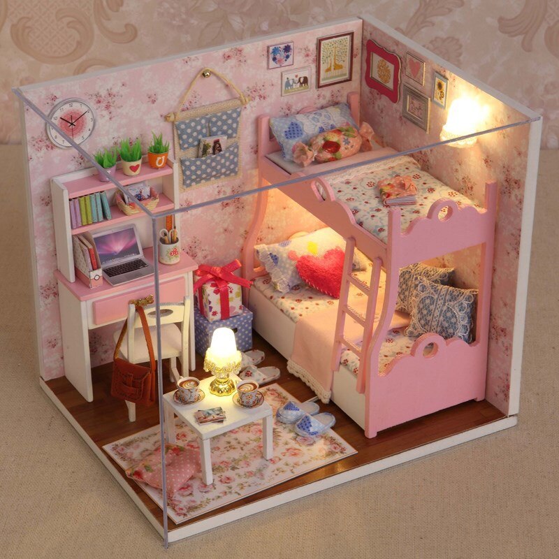 Bedroom Fun Play House Toys Women's Model Room Princess House Multi-functional House Cute Birthday