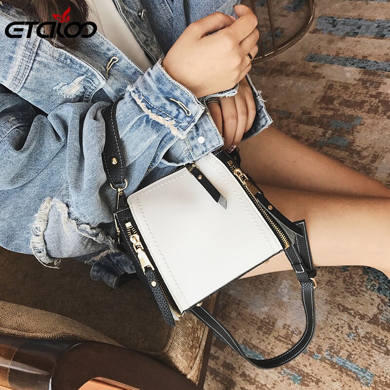 Dames handtassen dames handtas trend hit kleur handtas pu eenvoudige schoudertas diagonaal