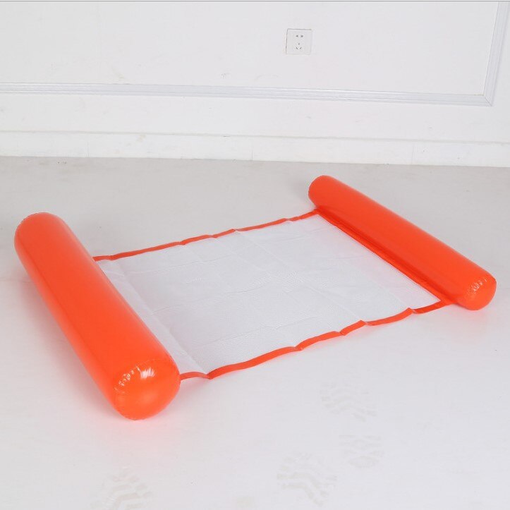 Floating Water Hammock Float Lounger Floating Toys Inflatable Floating Bed Chair Swimming Pool Foldable Inflatable Hammock Bed: Orange Style C
