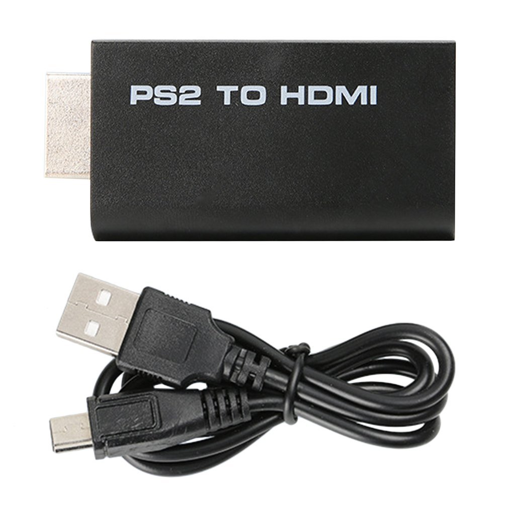 Mini Voor PS2 Naar Hdmi Video Converter Adapter Met 3.5Mm Audio-uitgang Voor Hdtv Pc Ondersteuning Plug En Play