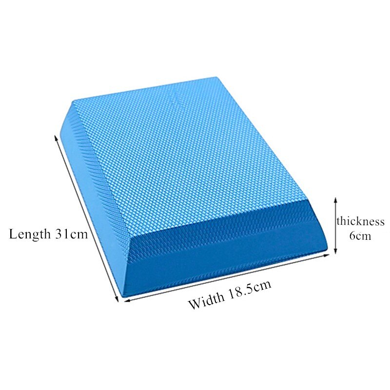 TPE Yoga Balance Mat 6cm Thick Soft Cushion Foam Block Pad Non-Slip Waterproof Fitness Pilates Standing Core Strength Training