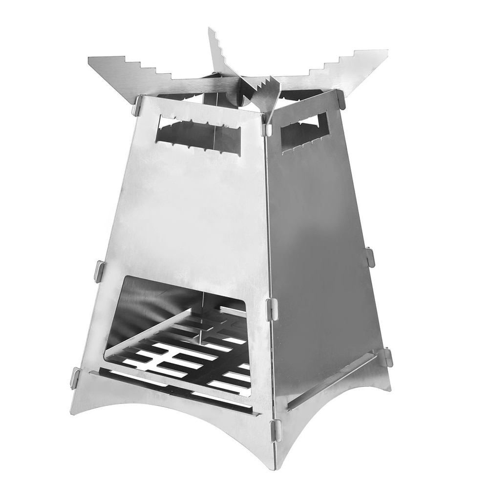 Stainless Steel Winter Heating Stove Suitable For Indoor, Camping, Charcoal Outdoor Wood Stove Portable Grilling Stove