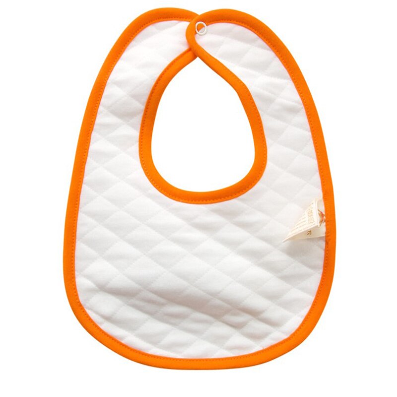 Baby Kids Cotton Bibs Saliva Towel Feeding Lunch Bandana Apron Bibs Cloths Children Accessories: Orange