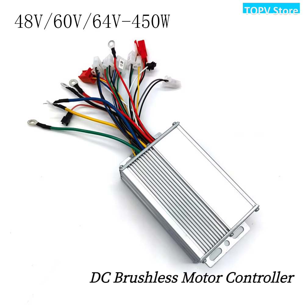 48 V/60 V/64 V-450 W Elektrische Fiets Borstelloze Motor Controller DC Elektrische Controller E-Scooter Deel