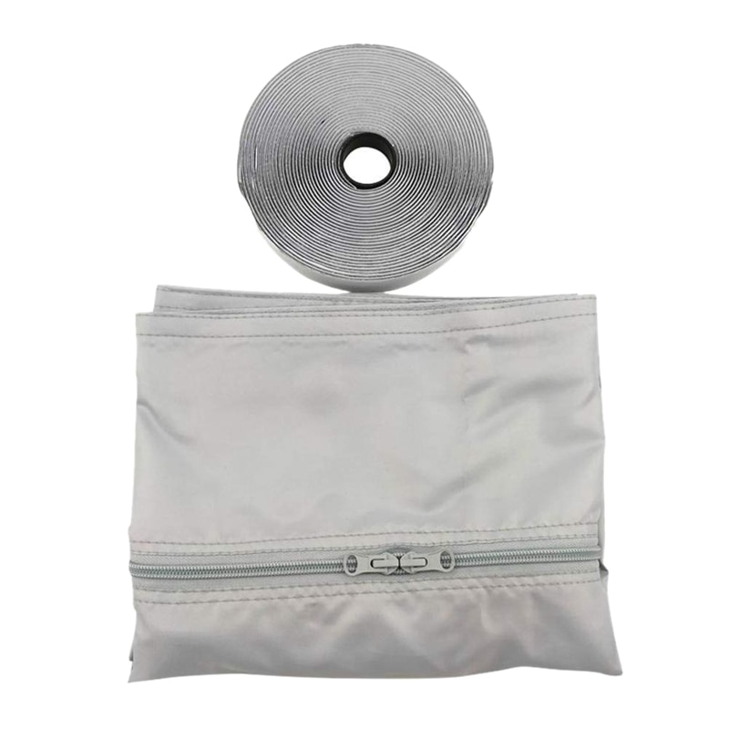 Universal Window Seal for Portable Air Conditioner and Tumble Dryer 300Cm, Air Lock Window Seal Flexible Cloth Window Seal for: Grey