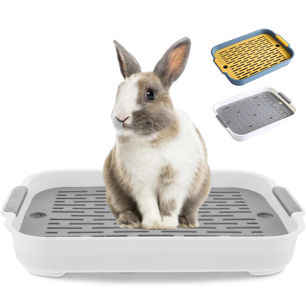 1pc Kaninchen Katzentoilette Kleine Haustier Wc Tablett Bunnie Ecke Wc Kasten Für Frettchen Hamster Drachen Katze Meerschweinchen niederländischen Schwein Liefert