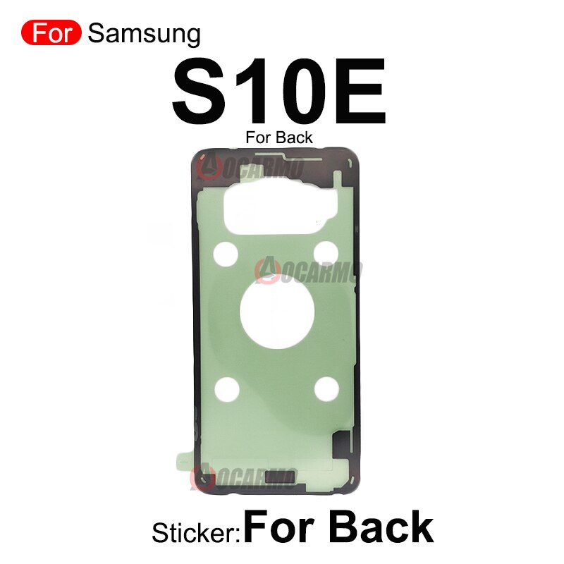 Pełny zestaw naklejek do Samsung Galaxy S10 Lite Plus S10+S10 5G S10E Przedni ekran LCD i tylna bateria Klej samoprzylepny Wymiana: Pansy