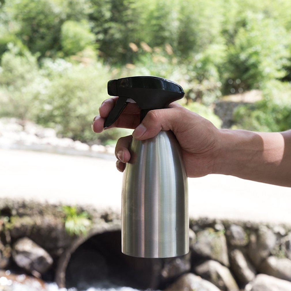 Rustfrit stål olie spray flaske oiler sprayer pot grill madlavning værktøj kan kogegryde køkkenværktøj