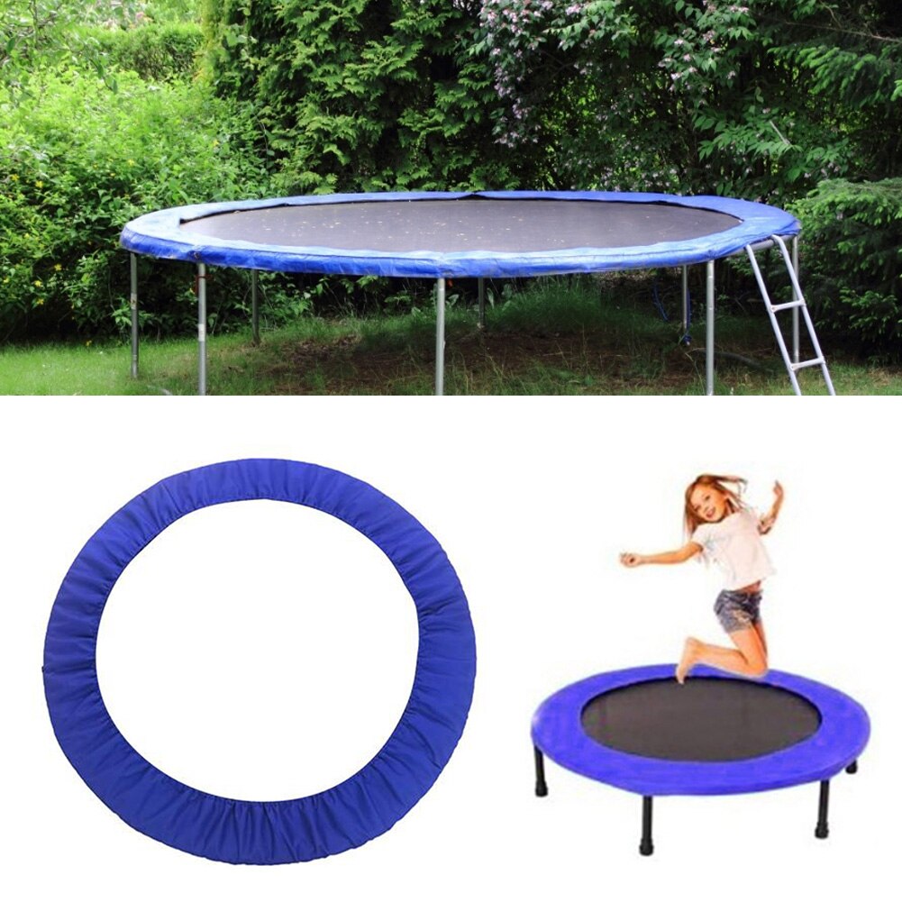 Copertura di protezione per trampolino durevole in tessuto Oxford protezione per trampolino sportivo con robusta cintura di montaggio per bambini