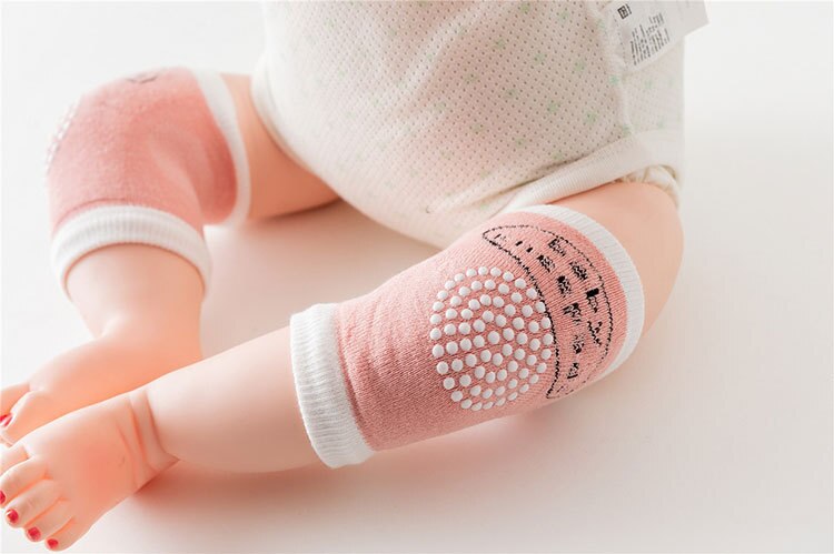 Mjuka knäskydd för nyfödda småbarn baby barnkudde säkerhetskrypning för barn spädbarnsskydd flicka pojkar knäskyddsstrumpor