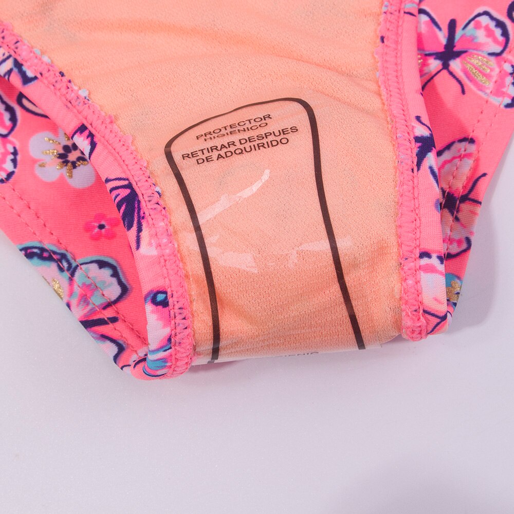 Flounce Girl Swimsuit Kids Butterfly Print Girl Bikini Set Two Piece Children's Swimwear 2-8 Years Girls Bathing Suit Beachwear