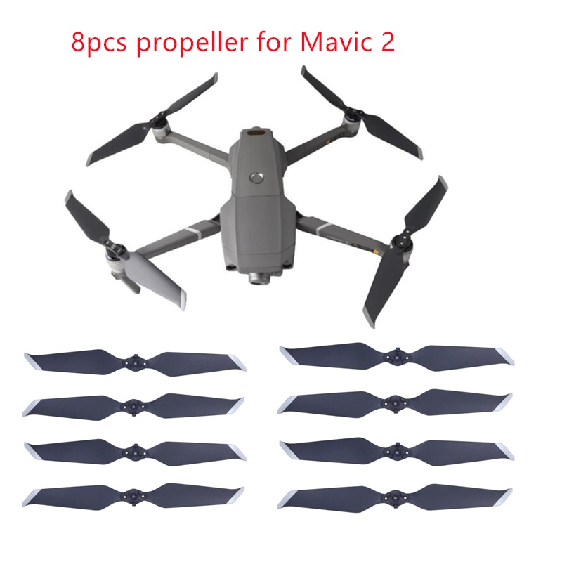 8 stks Propeller voor DJI Mavic 2 Pro Zoom 8743 Geluidsarme Props Quick-Release Folding Blade Noise vermindering Prop Drone Accessoire