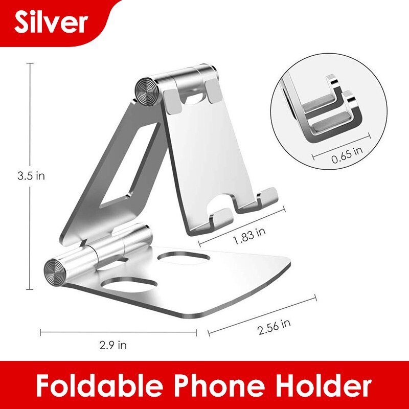 Verstelbare Telefoon Houder, Opvouwbare Telefoon Stand Tablet Stand Draagbare Mobiele Telefoon Mount Voor Bureau Voor: 2