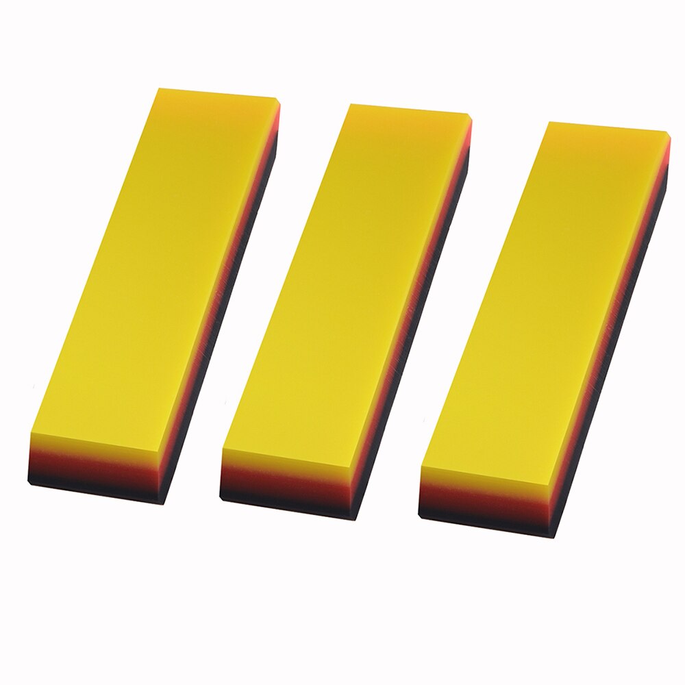 Foshio 2/5Pcs Zachte Ppf Wrapping Squeegee Carbon Vinyl Wrap Auto Film Plakken Tool 2in1 Schraper Venster verven Auto Cleaning: 3pcs 1inch