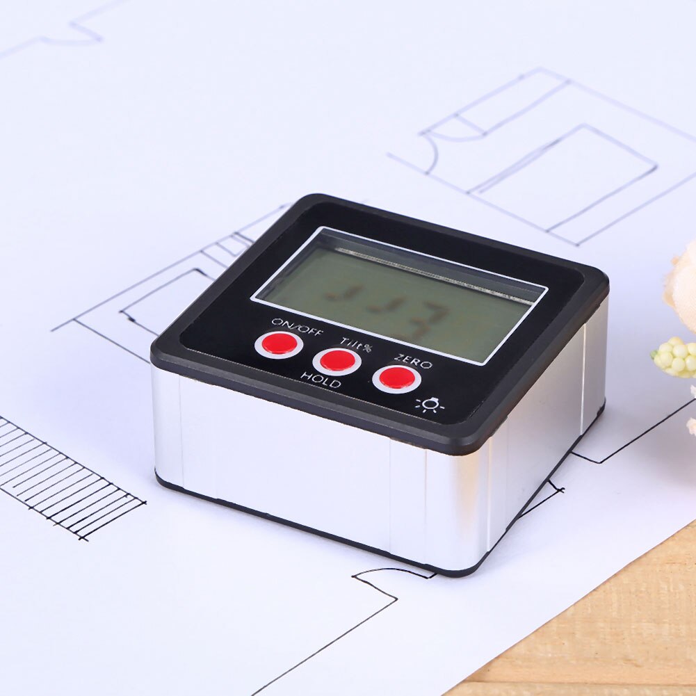 Digital Level Box Precision Protractor Inclinometer Water Proof Digital Angle Finder Bevel Box With Magnet Base Measuring Tools