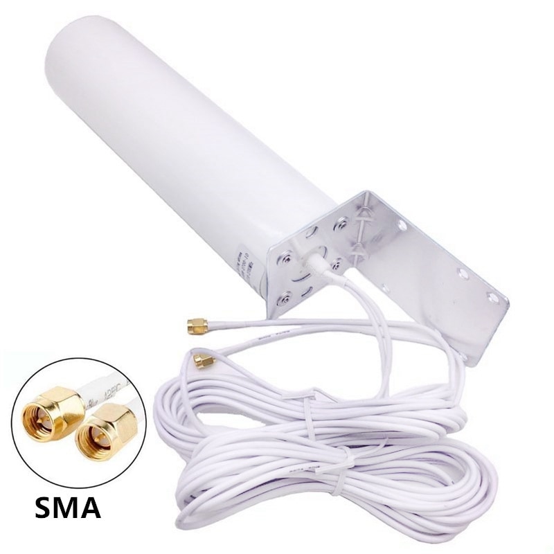 3G 4G LTE Antenna High Gain 10-12 DBi Mobile Phone Signal Booster Antenna SMA Connector Outdoor Antenna for Router Modem