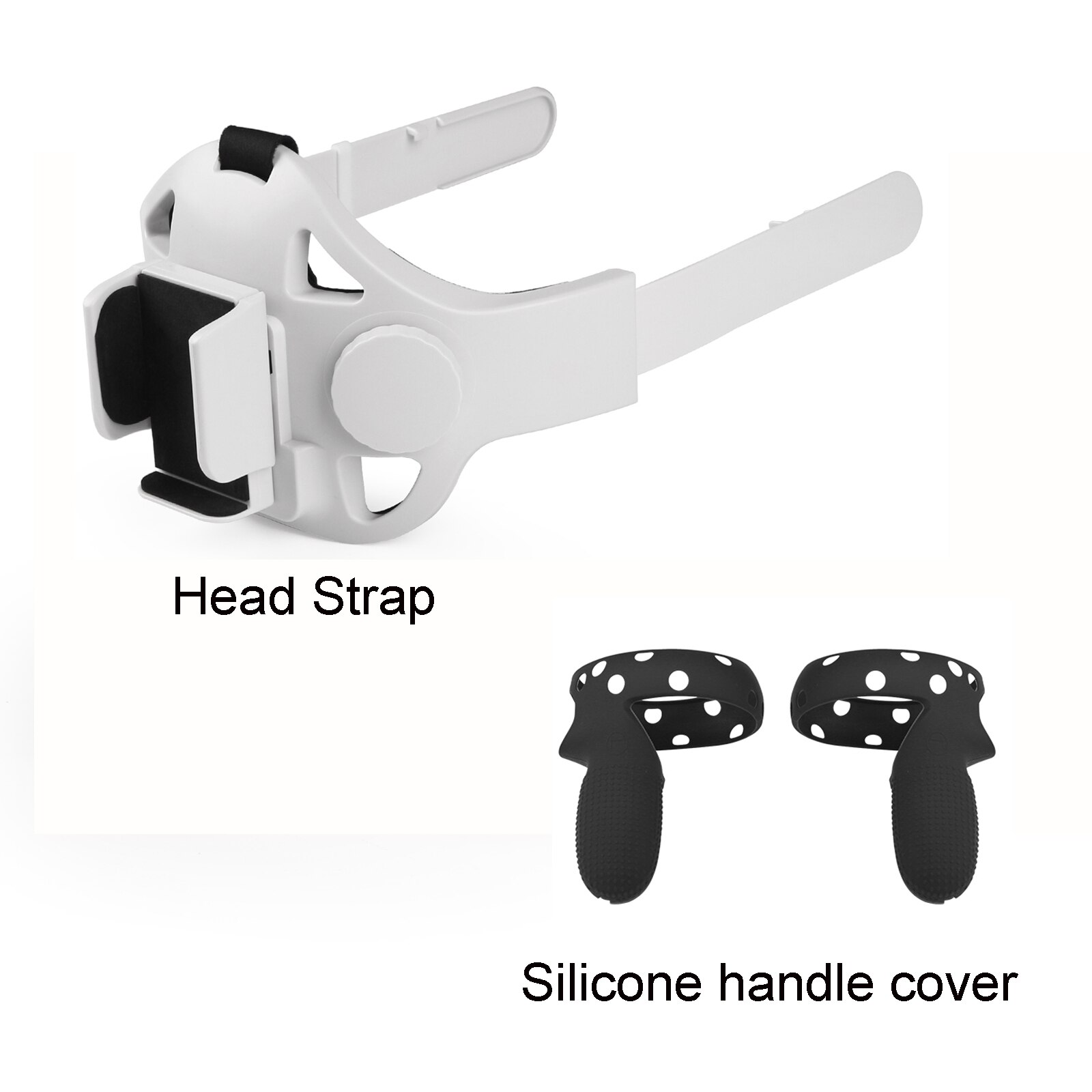 Head Strap For Oculus Quest 2 Elite Head Strap Adjustable Facial Interface Comfort For Oculus Quest 2 VR Glasses Accessories: set G